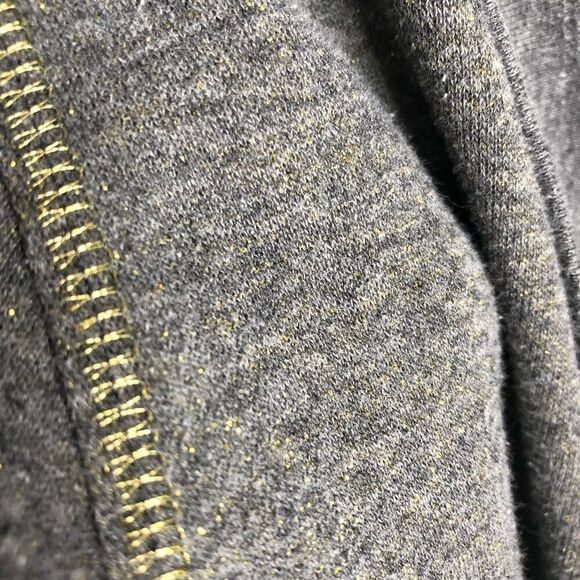 Grey Cocoon Cardigan With Metallic Details Feels Like Medium/Large - Picture 4 of 11